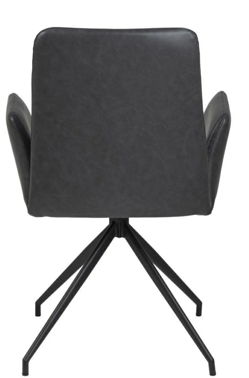 Krzesło Naya czarna eko skóra czarne tapicerowane