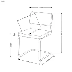 Krzesło Nelson VIC szare