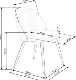 Krzesło Nevada zielone