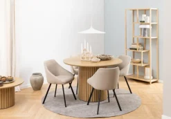 Krzesło Nils beżowy ciemny/czarny