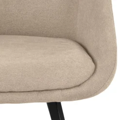 Krzesło Nils beżowy ciemny/czarny