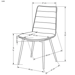 Krzesło Noelle beżowe