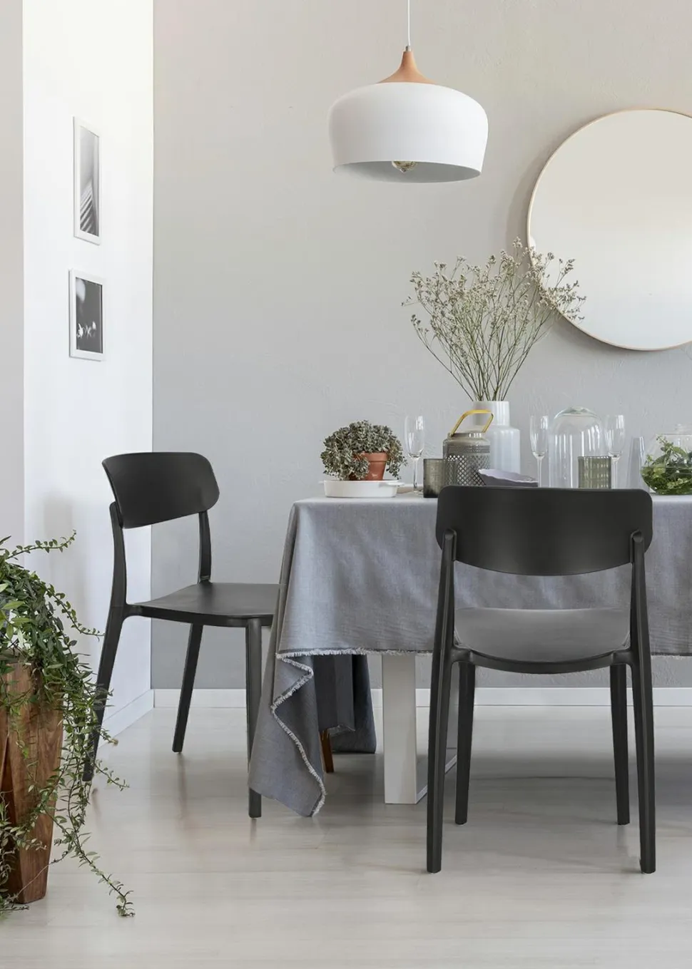 Krzesło Nopie black z tworzywa