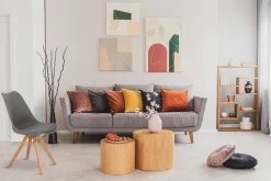 Krzesło Norden Star Square PP szary jasny/naturalny