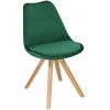 Krzesło Norden Star Square Velvet zielony