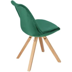 Krzesło Norden Star Square Velvet zielony