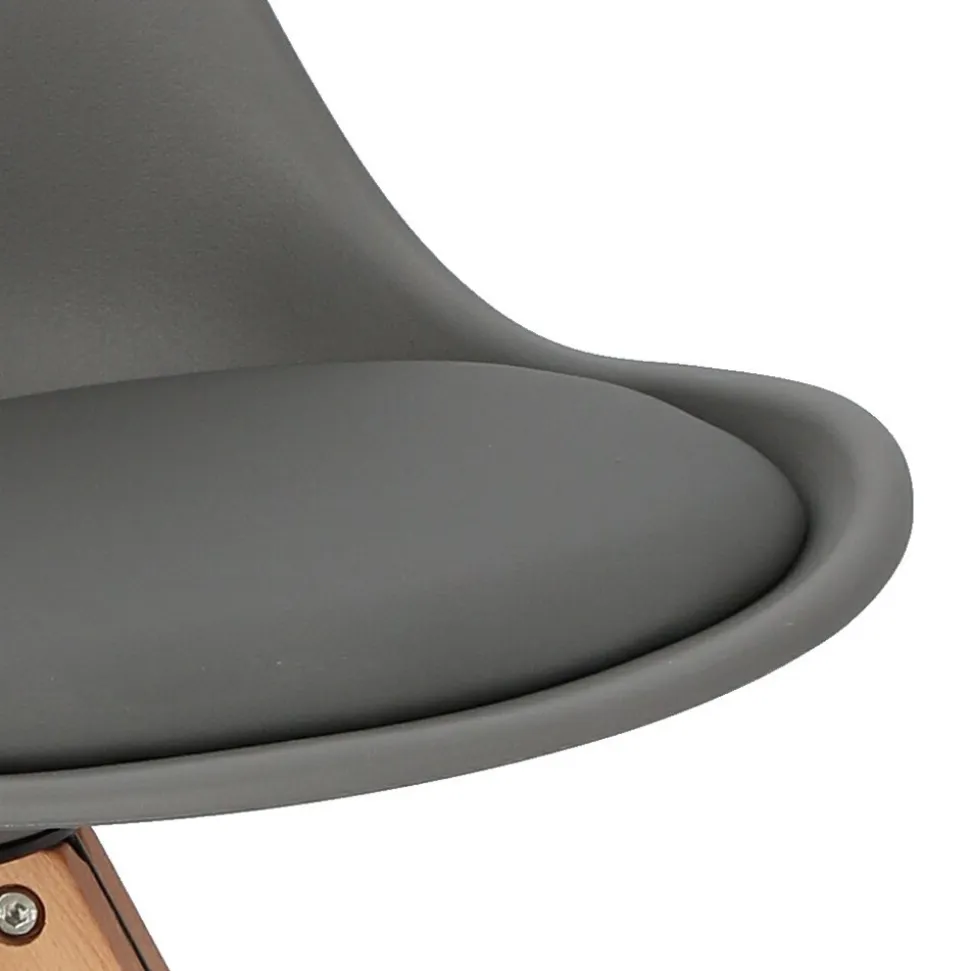 Krzesło Norden Star Square PP szary ciemny/naturalny