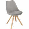 Krzesło Norden Star Square Velvet szare