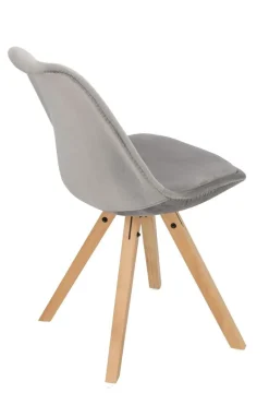 Krzesło Norden Star Square Velvet szare