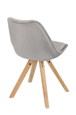 Krzesło Norden Star Square Velvet szare