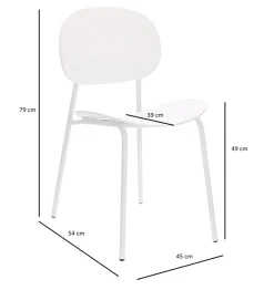 Krzesło Nube czarne