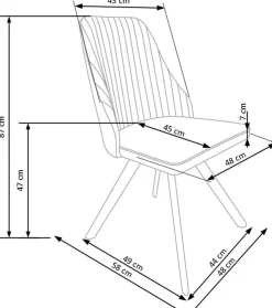 Krzesło Nunu białe/ czarne
