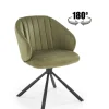 Krzesło obrotowe Arnadine oliwkowe