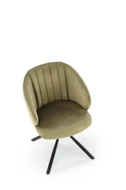 Krzesło obrotowe Arnadine oliwkowe