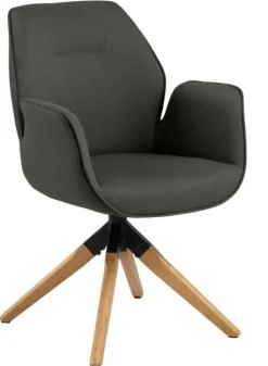 Krzesło obrotowe Aura dark grey auto return tapicerowane