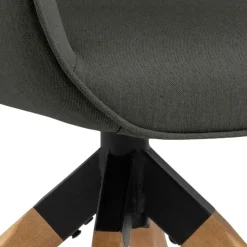 Krzesło obrotowe Aura dark grey auto return tapicerowane