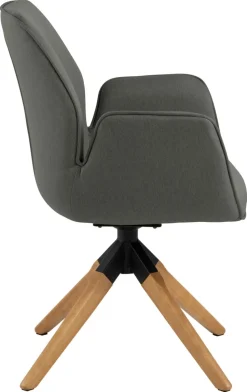 Krzesło obrotowe Aura dark grey auto return tapicerowane