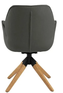 Krzesło obrotowe Aura dark grey auto return tapicerowane