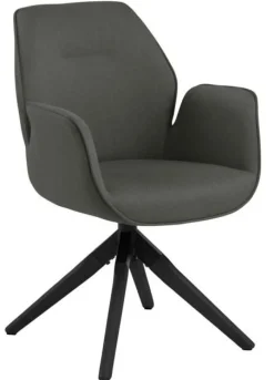 Krzesło obrotowe Aura dark grey /black tapicerowane