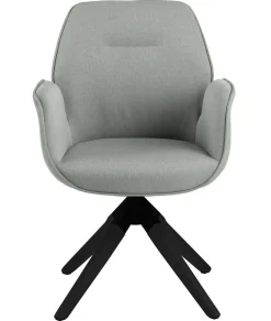 Krzesło obrotowe Aura light grey /black tapicerowane