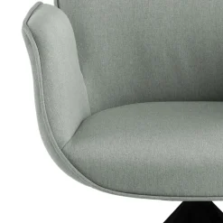 Krzesło obrotowe Aura light grey /black tapicerowane