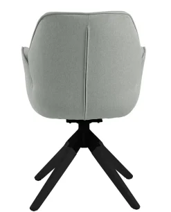 Krzesło obrotowe Aura light grey /black tapicerowane