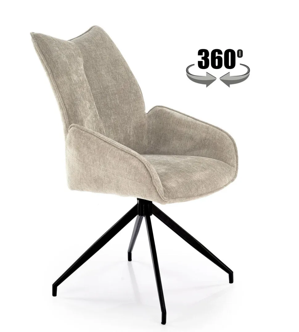 Krzesło obrotowe Bizerta beżowe