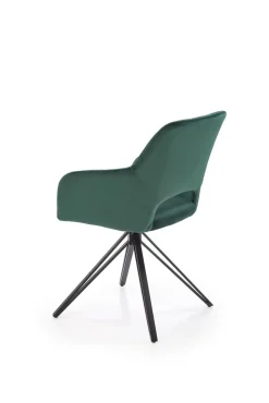 Krzesło obrotowe Cretas Velvet ciemny     zielony