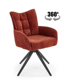 Krzesło obrotowe Dahlia cynamonowy