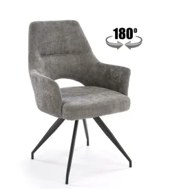 Krzesło obrotowe Naty szary