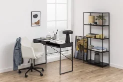 Krzesło obrotowe Nora beżowe welwetowe