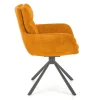 Krzesło obrotowe Ophelia musztardowe