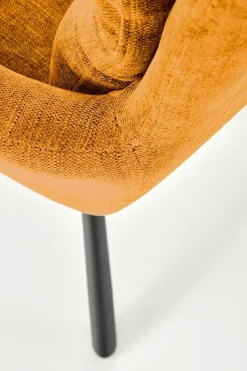 Krzesło obrotowe Ophelia musztardowe