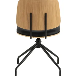 Krzesło obrotowe Owen czarny/dąb