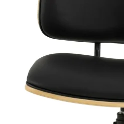 Krzesło obrotowe Owen czarny/dąb