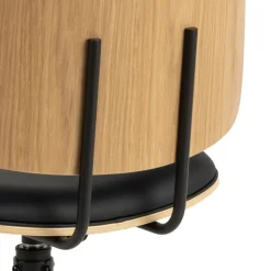 Krzesło obrotowe Owen czarny/dąb