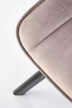 Krzesło obrotowe Veroniq beżowe przeszycia