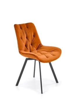 Krzesło obrotowe Veroniq cynamonowe pikowane