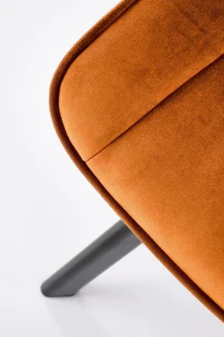 Krzesło obrotowe Veroniq cynamonowe przeszycia