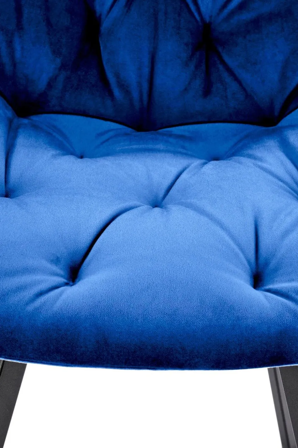 Krzesło obrotowe Veroniq granatowe pikowane