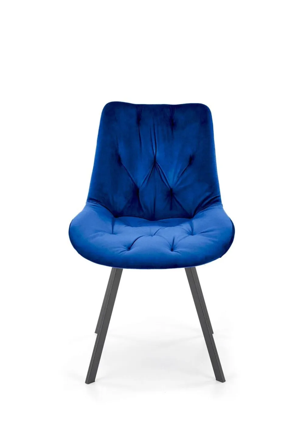 Krzesło obrotowe Veroniq granatowe pikowane