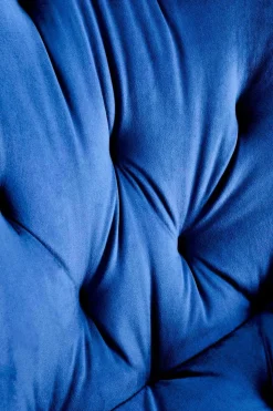 Krzesło obrotowe Veroniq granatowe pikowane