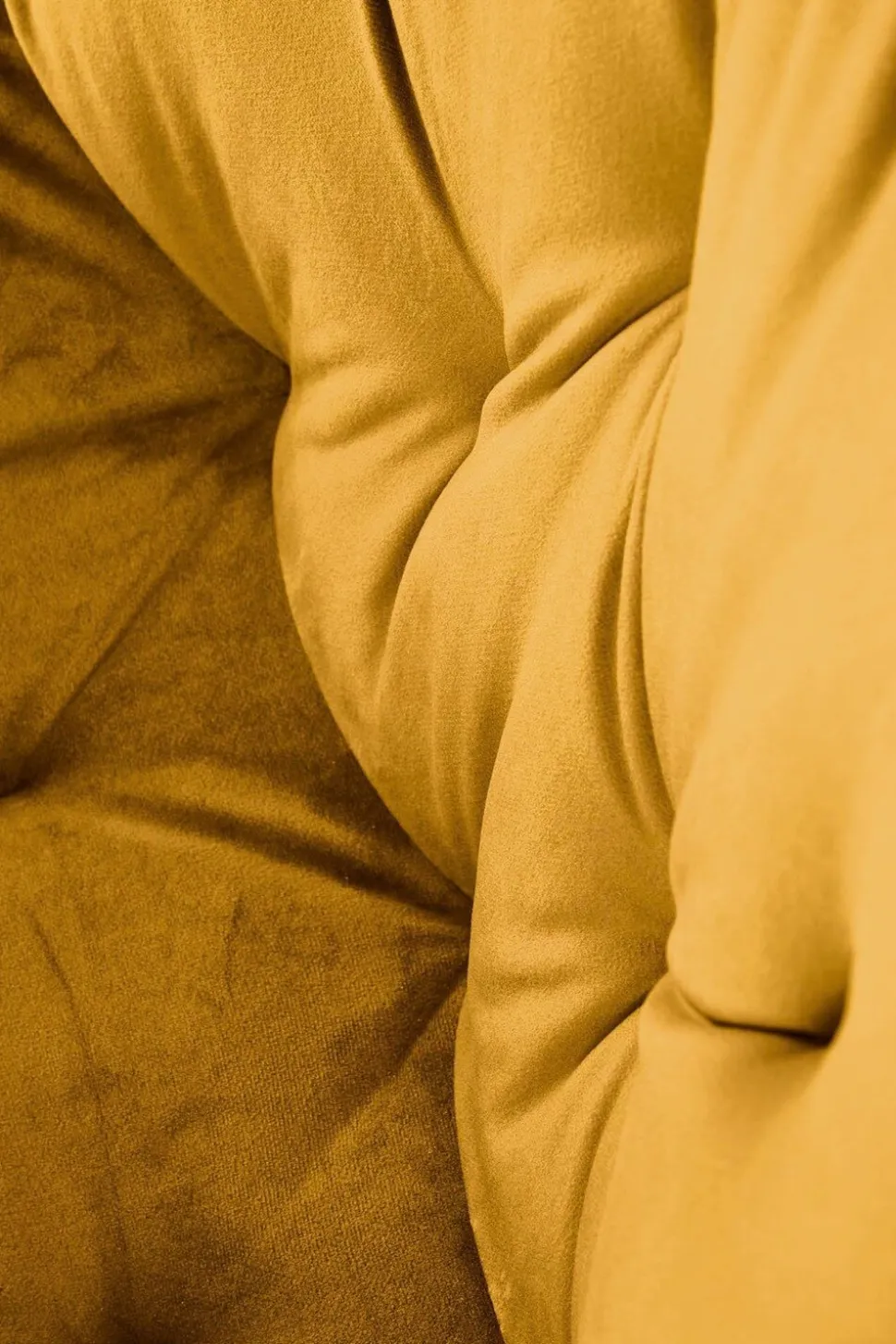 Krzesło obrotowe Veroniq musztardowe pikowane