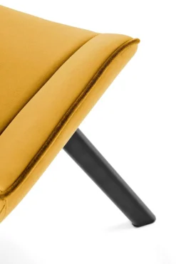 Krzesło obrotowe Veroniq musztardowe przeszycia