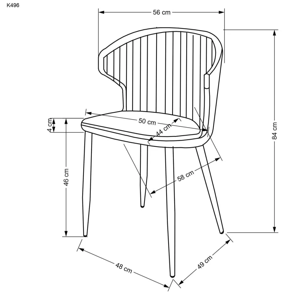 Krzesło Odile musztardowe