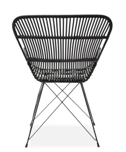 Krzesło Oklahoma rattan czarne