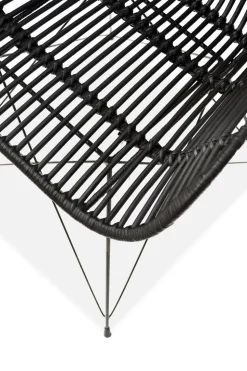 Krzesło Oklahoma rattan czarne