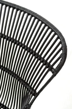 Krzesło Oklahoma rattan czarne