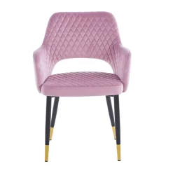 Krzesło Olivia Velvet różowe