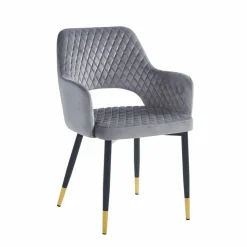 Krzesło Olivia Velvet szare